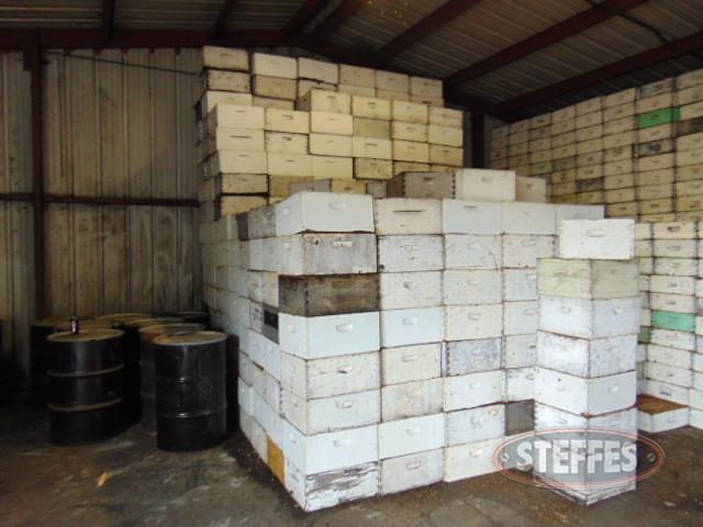 Approx. (530) deep boxes w/frames, 9-1/8"